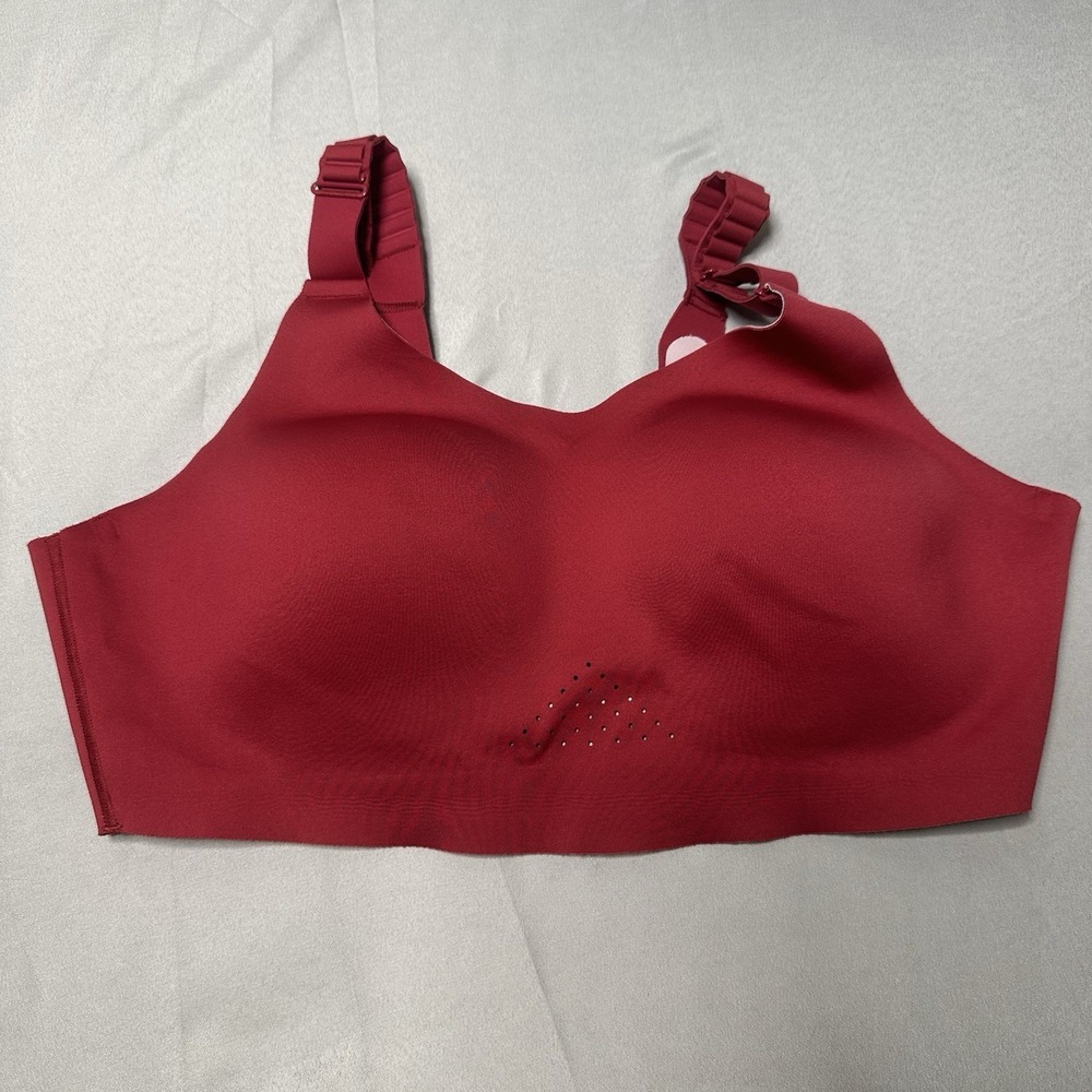 Brooks‎ Dare Scoopneck Run Bra 2.0 High Impact Adjustable HIT Exercise Berry Red